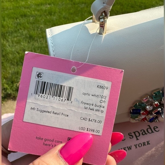 Kate Spade Lovitt Firework Buckle Small Top-handle Bag NWT - Picture 3 of 14